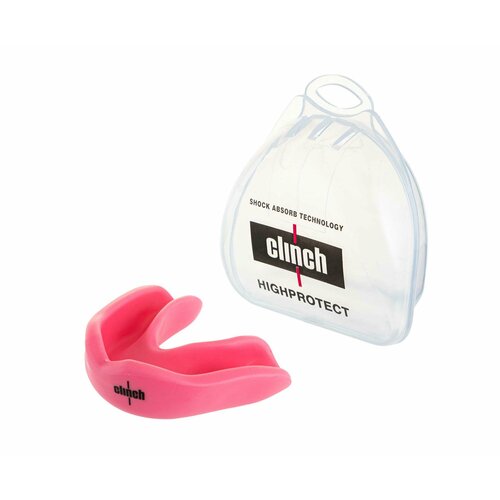 Капа одночелюстная Clinch Competition Single Layer Mouthguard розовая (размер Junior)