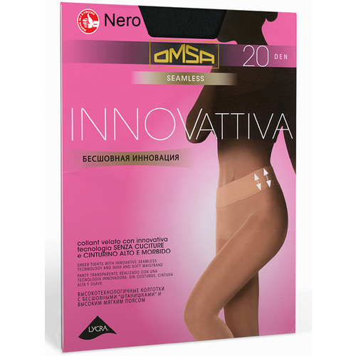 фото Колготки omsa innovativa 20, размер 4, чёрный