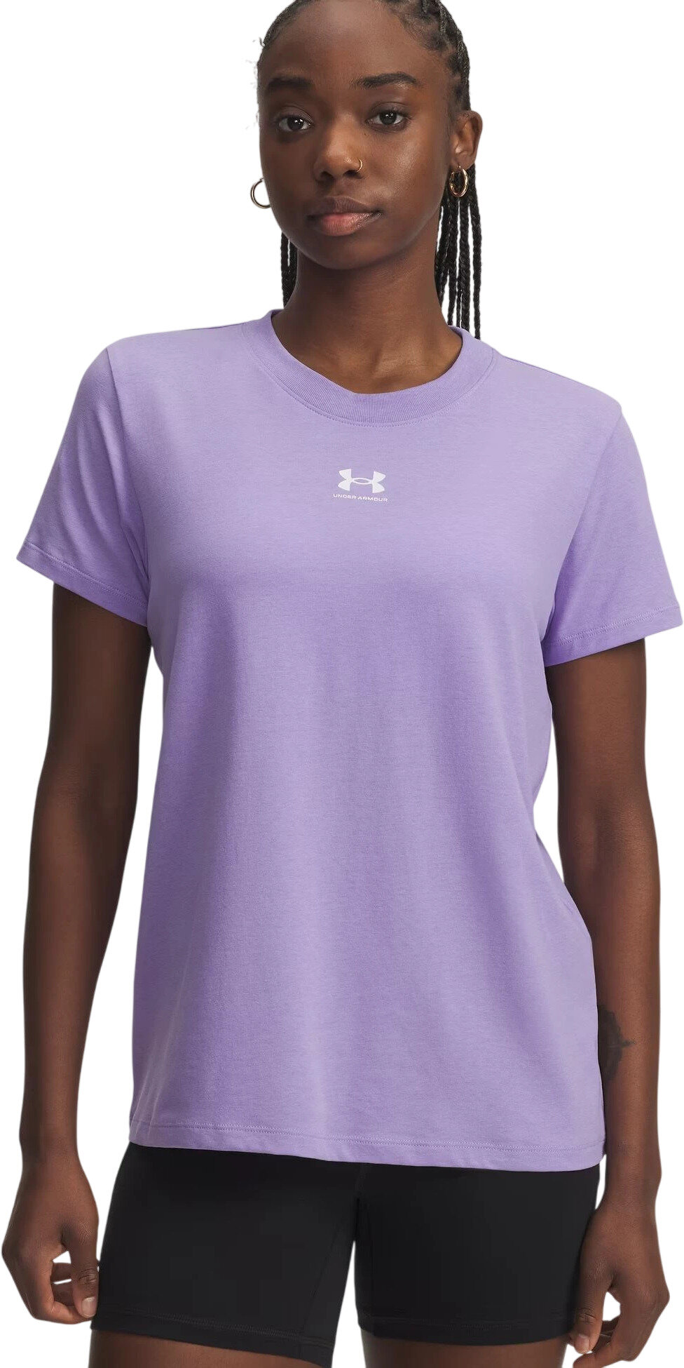 Футболка спортивная Under Armour Campus Core Ss, размер L, фиолетовый