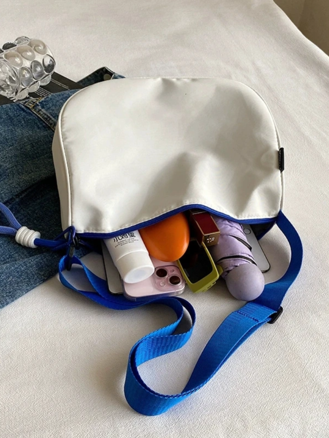 Сумка кросс-боди , голубой, — фото 1