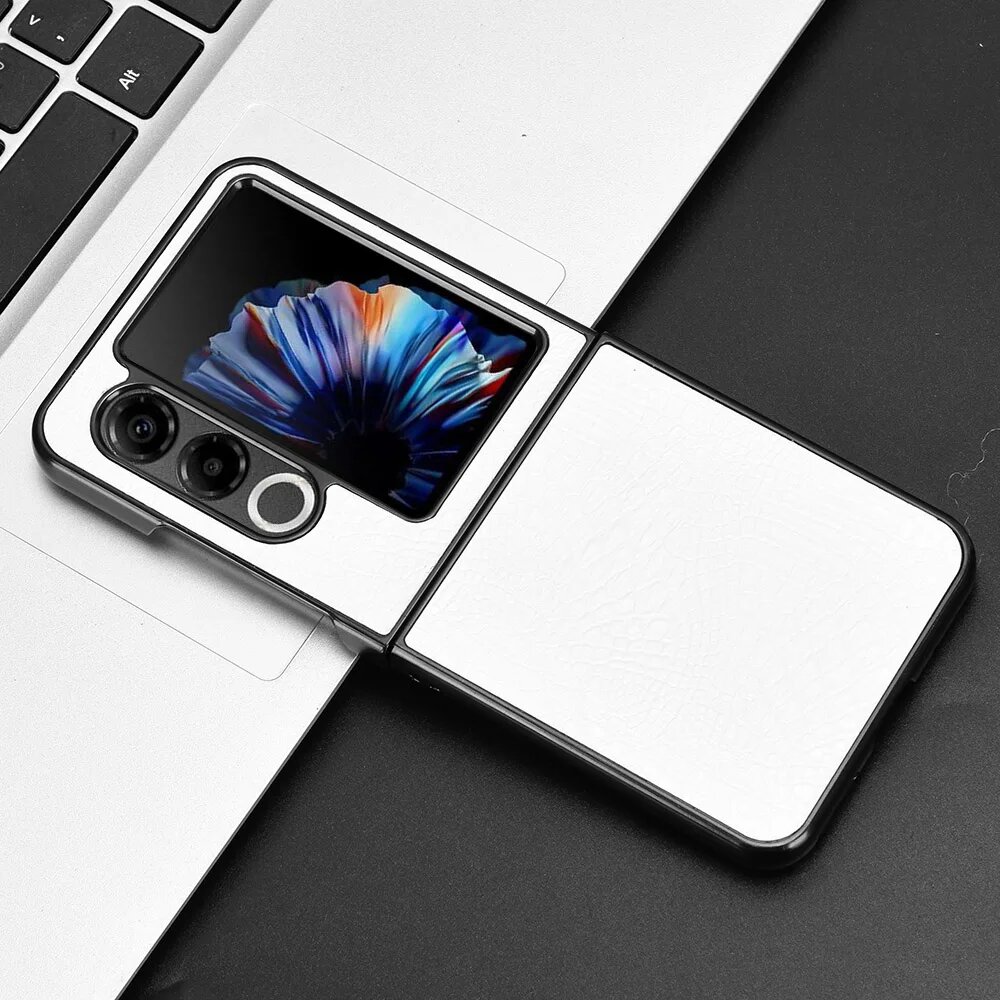 Чехол для ZTE Nubia Flip2, кожаный чехол с текстурой кожи, ультратонкий, в стиле ретро, тонкая задняя крышка для ZTE Nubia Flip 2, чехлы для телефонов Funda