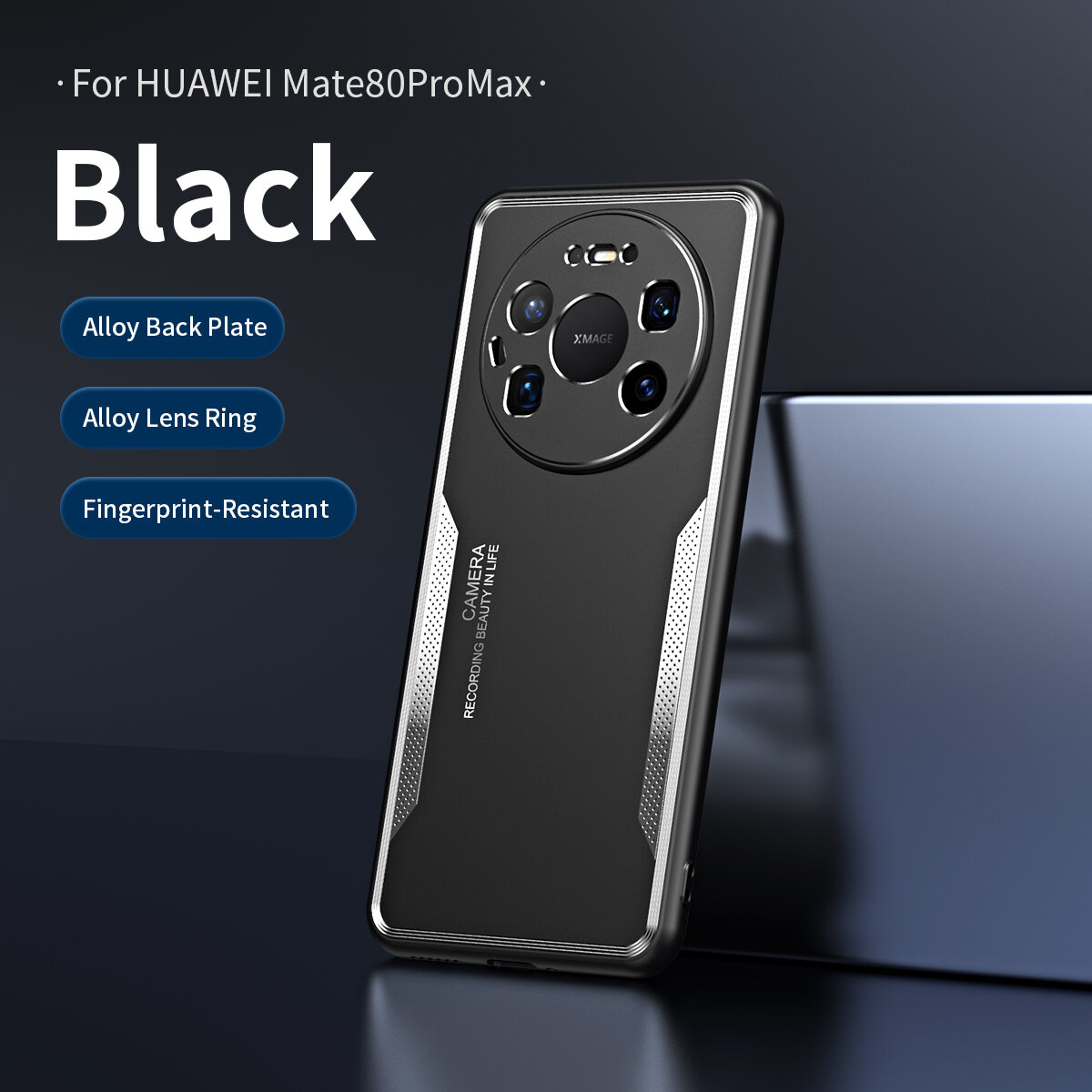 Чехол Для Huawei Mate 80/Хуавей Мате 80 Про, soft touch, чехол-кардиомонитор, металл, защита камеры, ударопрочный, усиленные углы, Huawei, Huawei Mate 80, Huawei Mate 80 Pro, black,