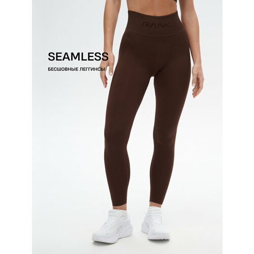 фото Тайтсы rank seamless leggings, размер l, коричневый