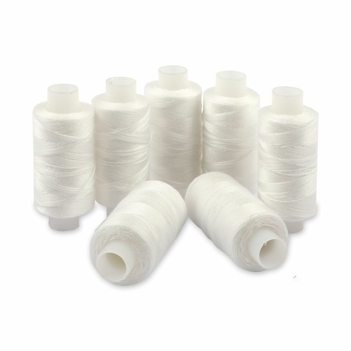 Швейные нитки ПНК им. Кирова армированные 200 м 7 шт №0101 (70 ЛЛ)