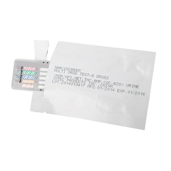 Картинки Narcocheck / Narcoscreen-10 - тест по моче для определения 10 видов наркотиков, 10 шт.