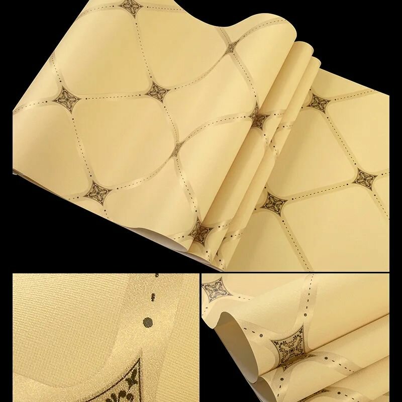 Обои FYSWPJANG флизелиновые износостойкие жёлтые 0.53х9.5м