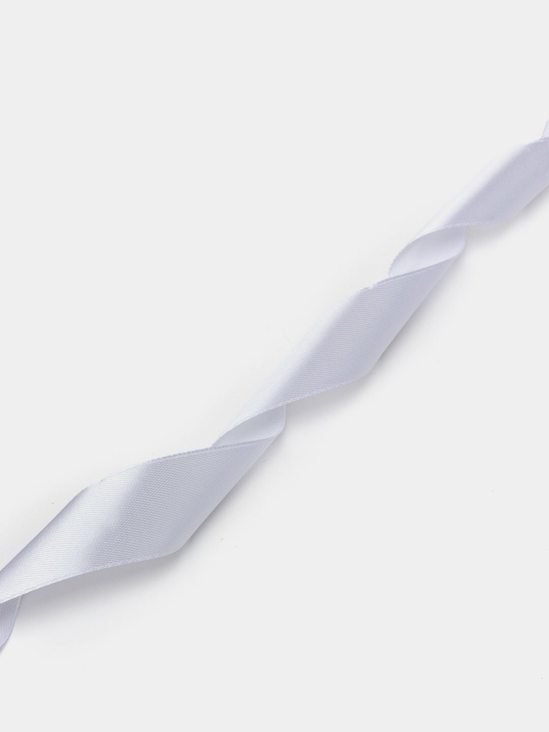 Атласная лента, ширина 2,5 см, 13 м, белая, для рукоделия, флористики — фото 1