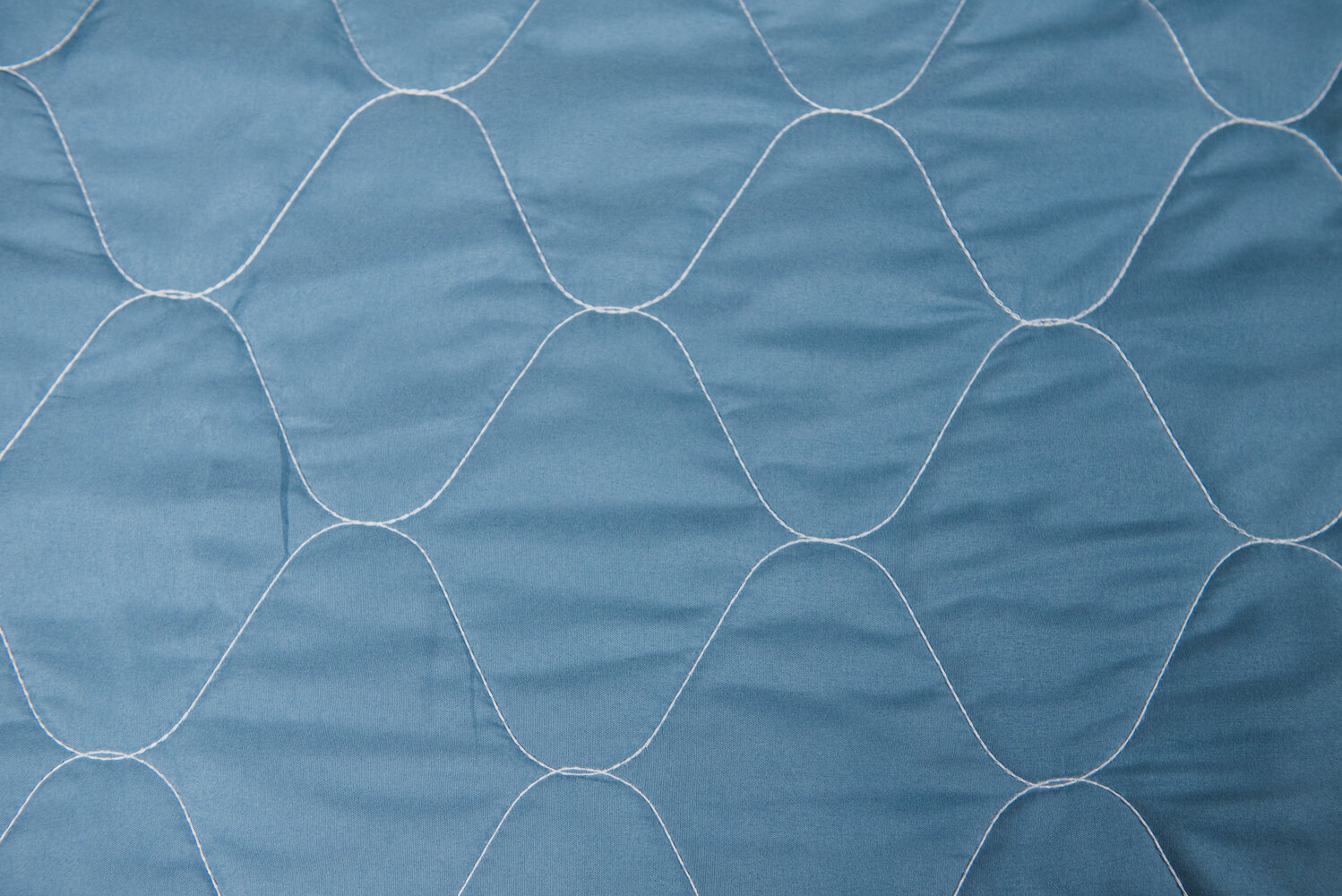 Покрывало БельВита, жаккард, двустороннее, стеганое, 220x240 см, синтепон, бирюзовый — фото 1