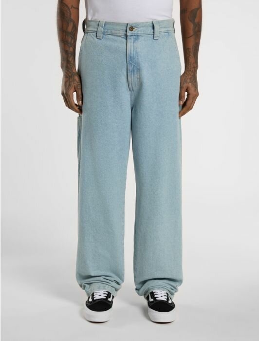 Джинсы Dickies Джинсы мужские Dickies Madison Baggy Fit Denim Vintage Aged Blue / 32, размер 32, голубой — фото 1