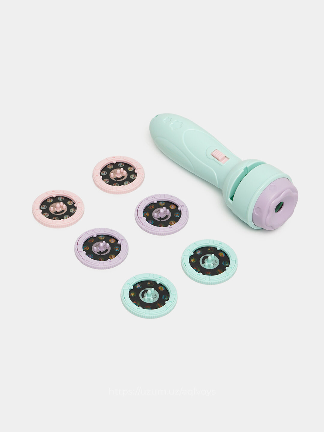 Фонарик-проектор, игрушки для детей, 48 цветных картинок, развивающие игрушки, ночник — фото 1