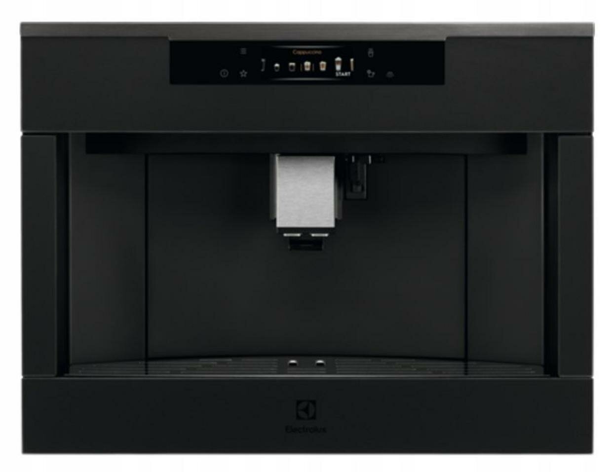 Автоматическая кофемашина Electrolux KBC85T, встроенная кофемолка, сенсорное управление, черная