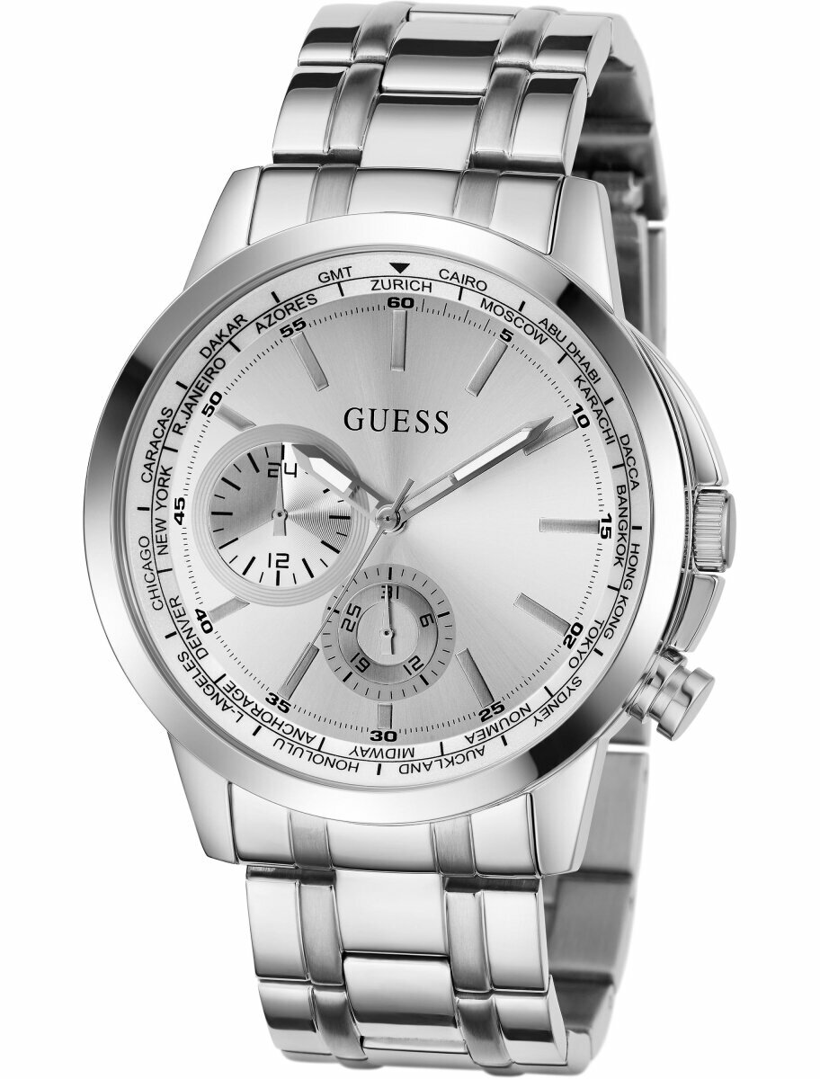 Наручные часы GUESS Sport, серебристый — фото 1