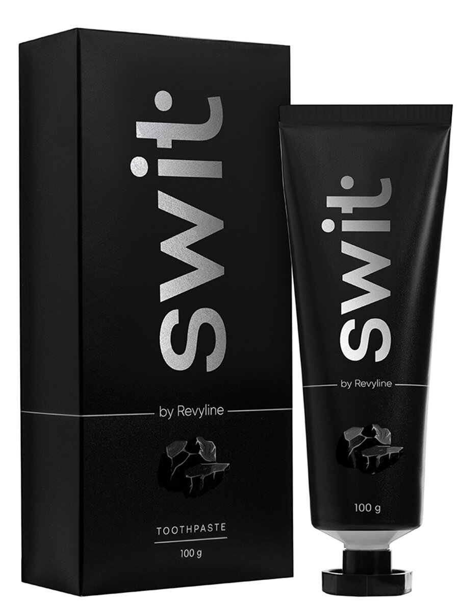 Зубная паста SWIT by Revyline, бамбуковый уголь, реминерализация эмали, 100 г