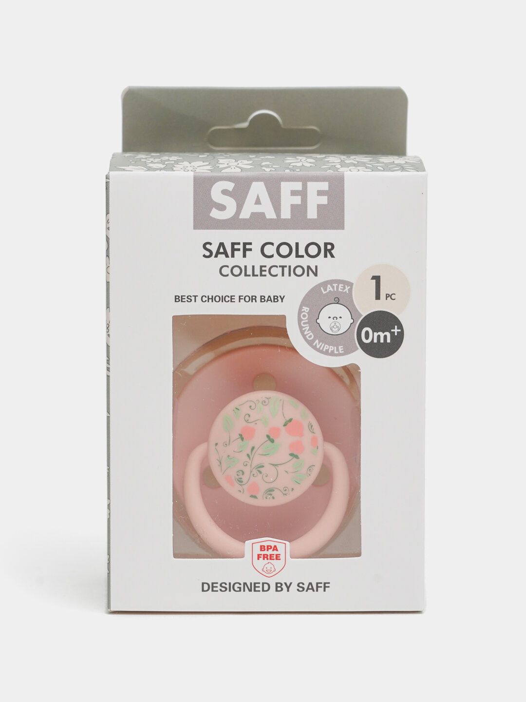 Соска пустышки SAFF, из натурального латекса, для детей 0+