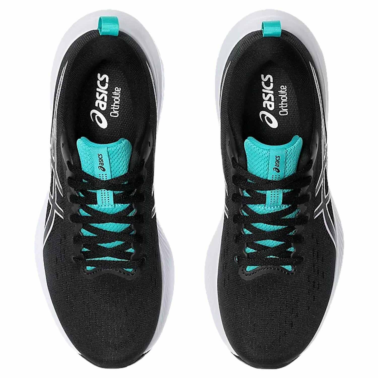 Кроссовки ASICS GEL-EXCITE 10, размер 6.5 US, голубой, белый, черный — фото 1