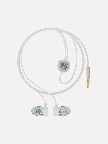 Изображение товара Проводные внутриканальные наушники с микрофоном BambooBird Z1, mini jack 3.5, белые