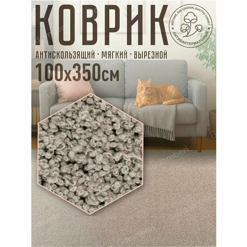 фото Ковер комнатный напольный с ворсом для зала 100х350 vdomberi