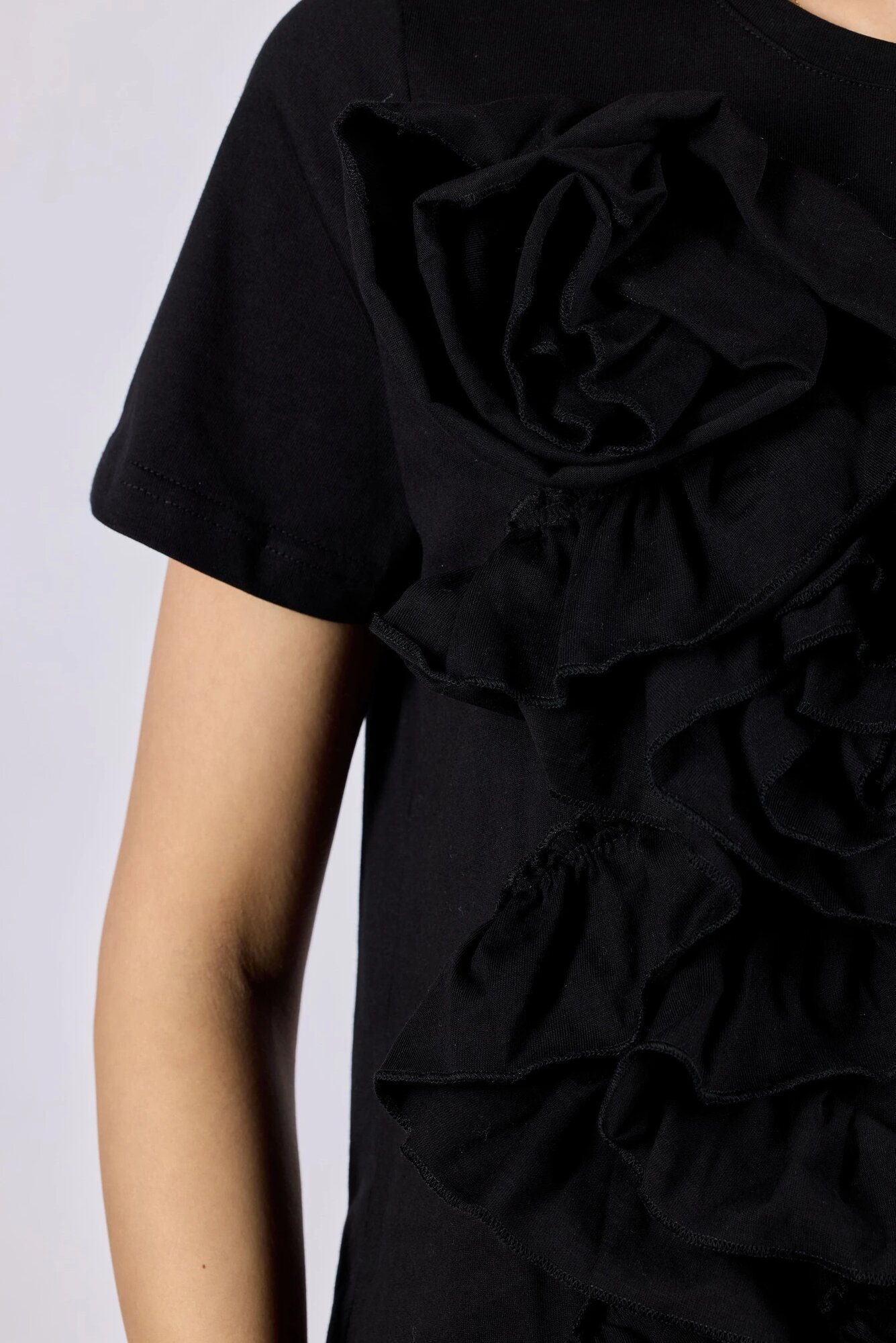 Футболка Selfie, размер XS, черный — фото 1