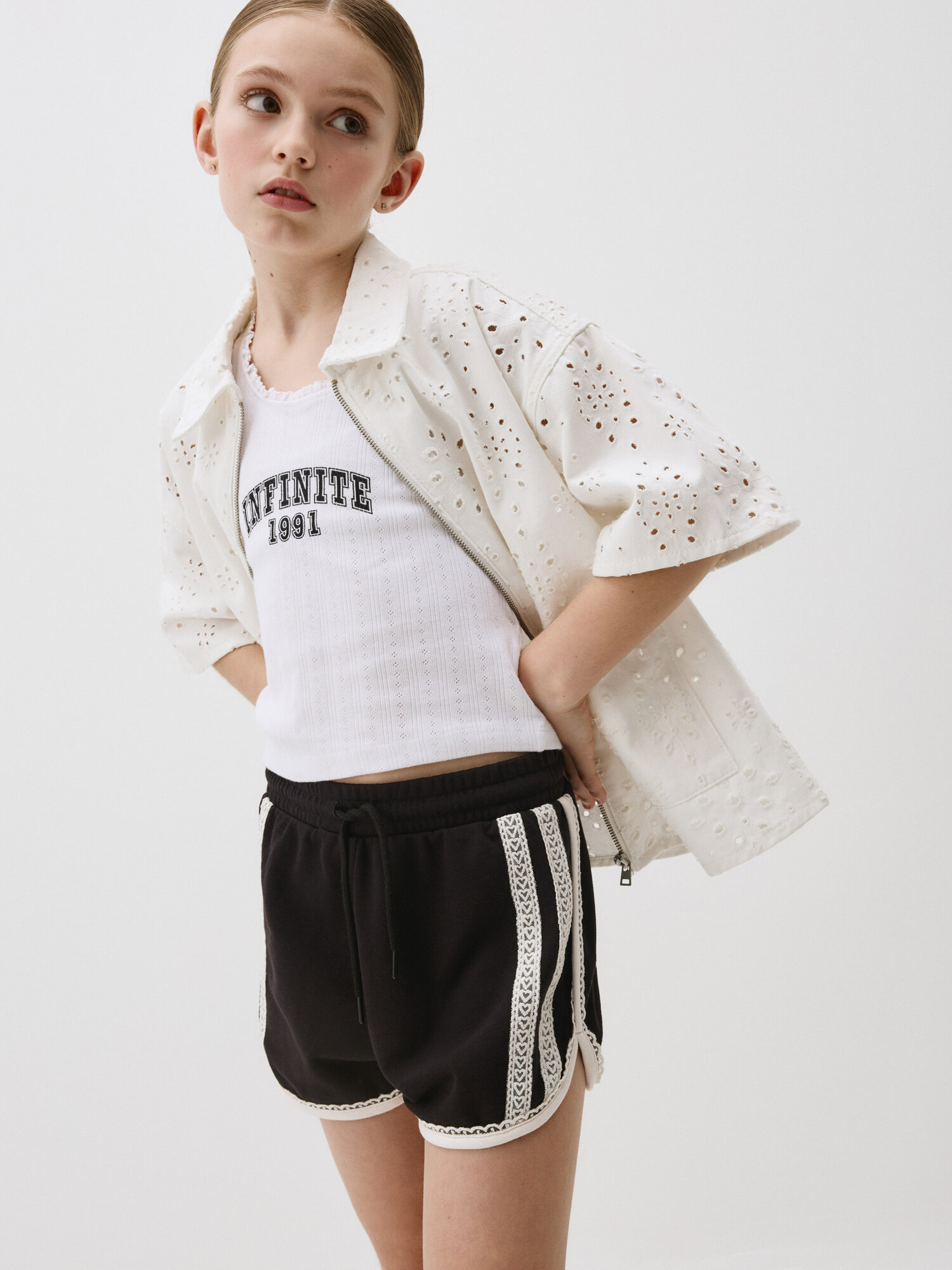 Шорты Sela, размер 140, черный — фото 1