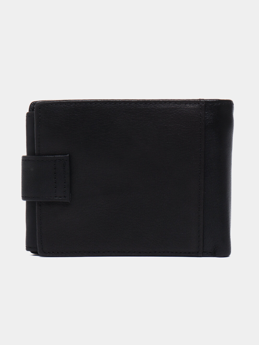 Кошелек GENUINE LEATHER, фактура гладкая, black — фото 1