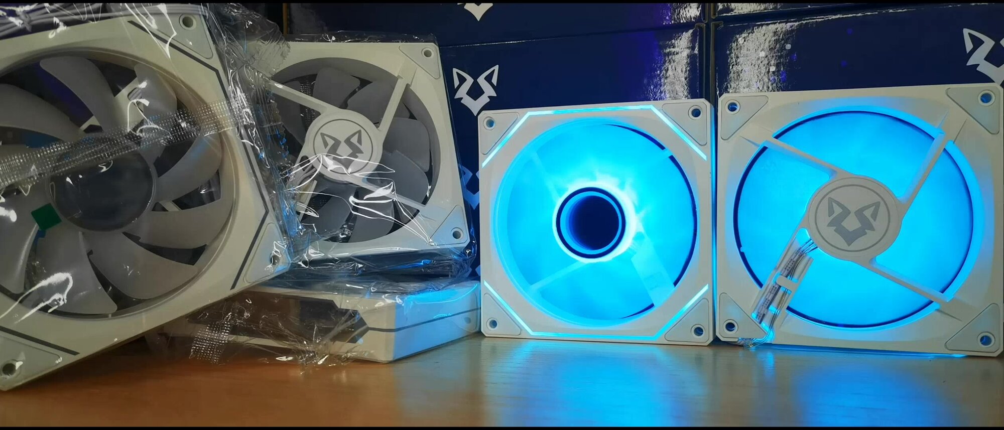Вентилятор для корпуса компьютера *4 шт, RGB вентилятор для корпуса 120ммх120мм — фото 1