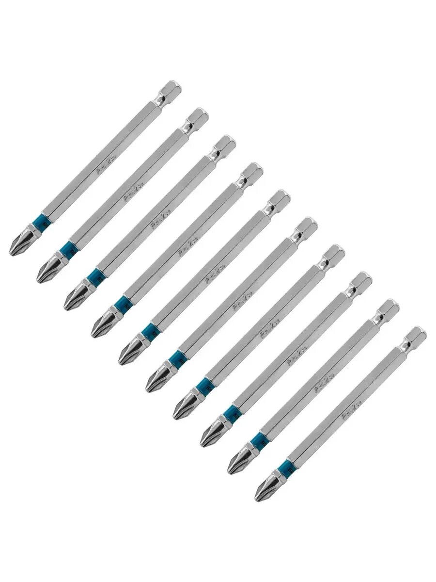 Набор бит PH2 х 90 шестигранный профиль 10шт 11379