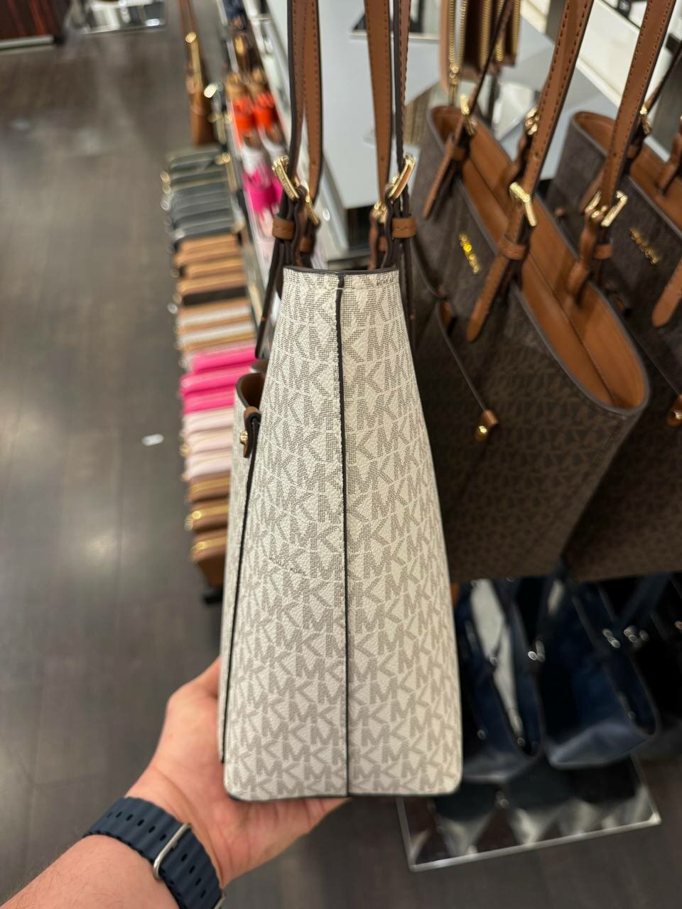 Сумка тоут MICHAEL KORS, ванильный — фото 1