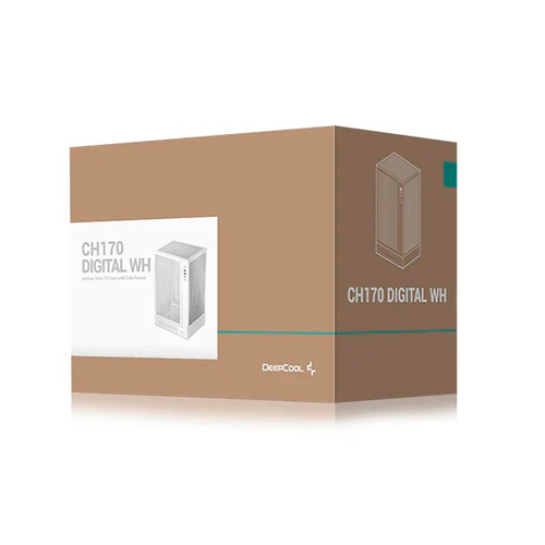 Deepcool Корпус Deepcool CH170 Digital белый без БП miniITX 6x120mm 2xUSB3.0 audio bott PSU