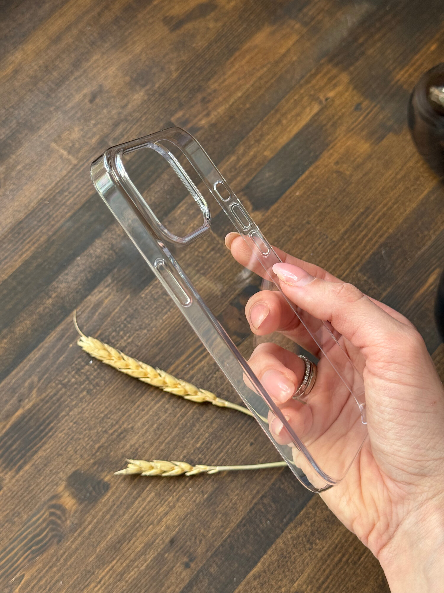 Чехол накладка для iPhone 14 Pro Clear case, кристально прозрачный — фото 1
