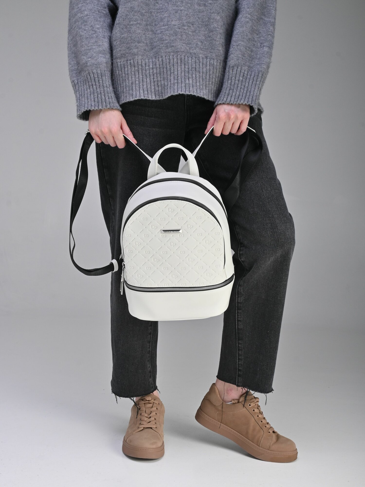 Сумка-рюкзак Daniele Patrici, белый — фото 1