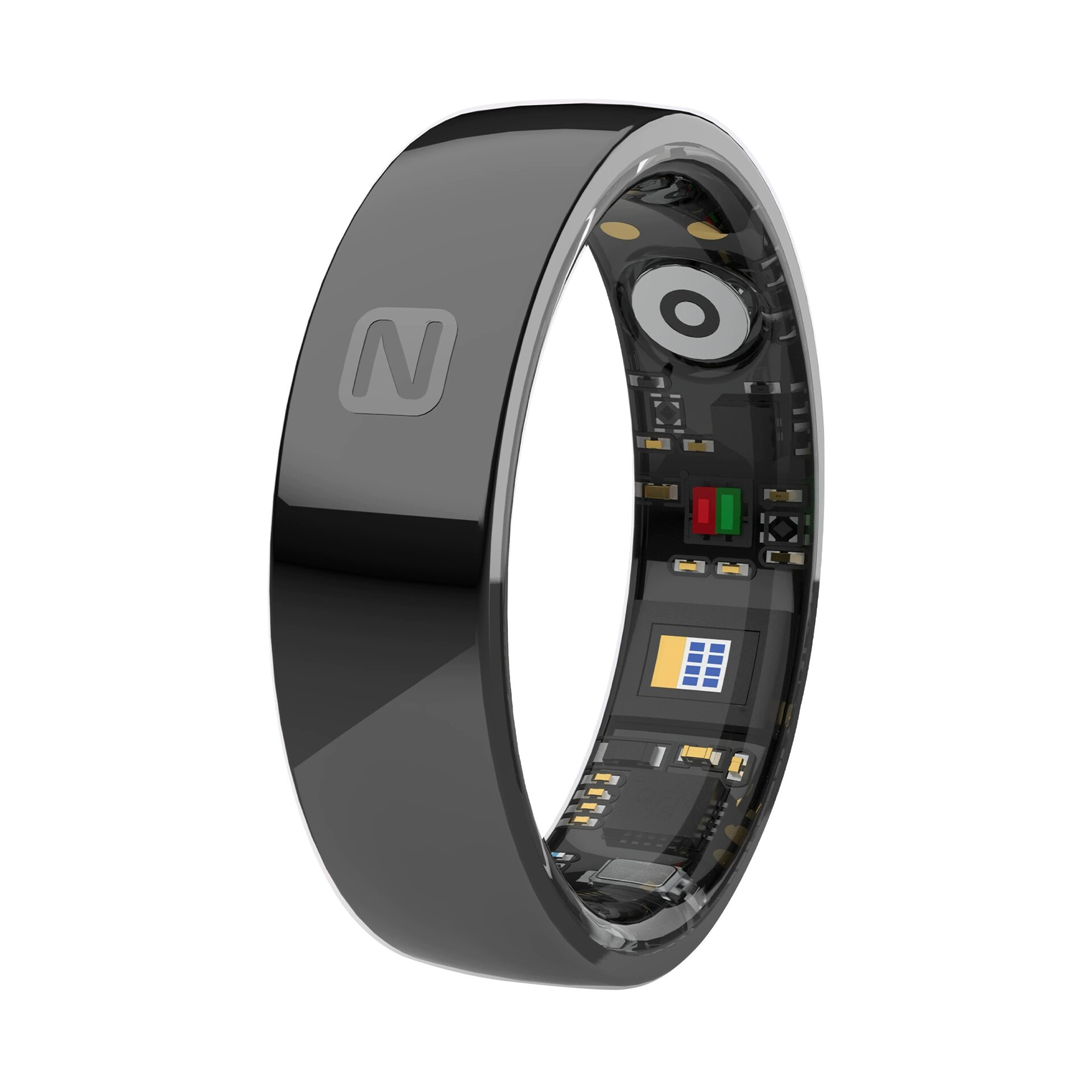 NFC Смарт-кольцо керамическое черное, размер 12 (67.2 мм)