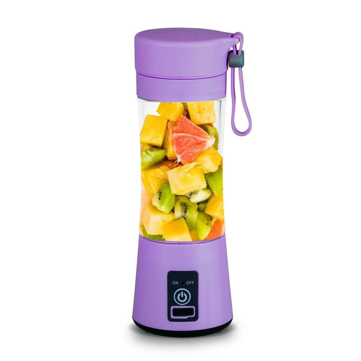 Портативный блендер "Bland", для смузи, USB-зарядка, фиолетовый, 150Вт