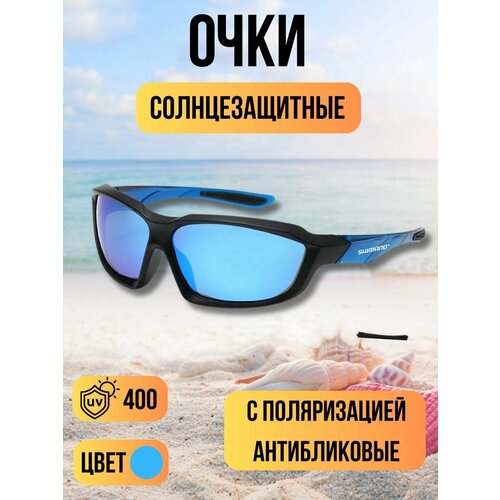 фото Солнцезащитные очки shimano, черный/синий