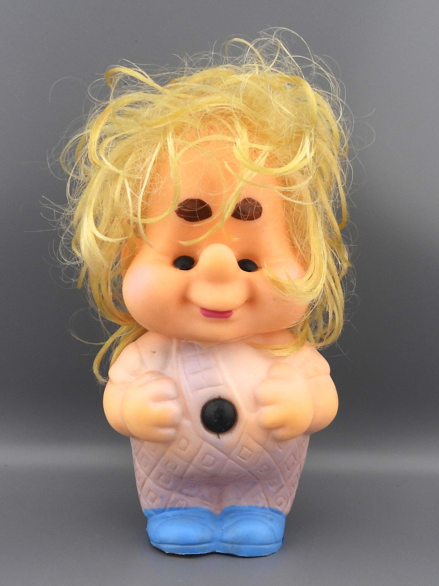 "Карлсон" игрушка резиновая с пищалкой СССР 17 см