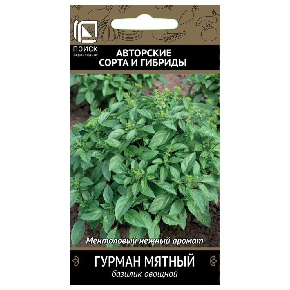 Базилик овощной Гурман мятный (А)(ЦВ) 01 г