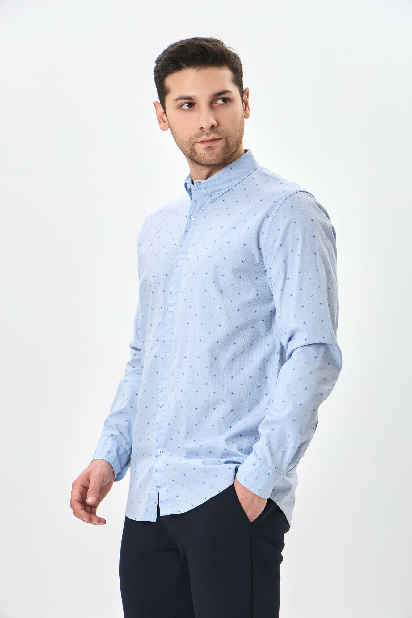 Рубашка TERRA PRO, размер M, blue — фото 1