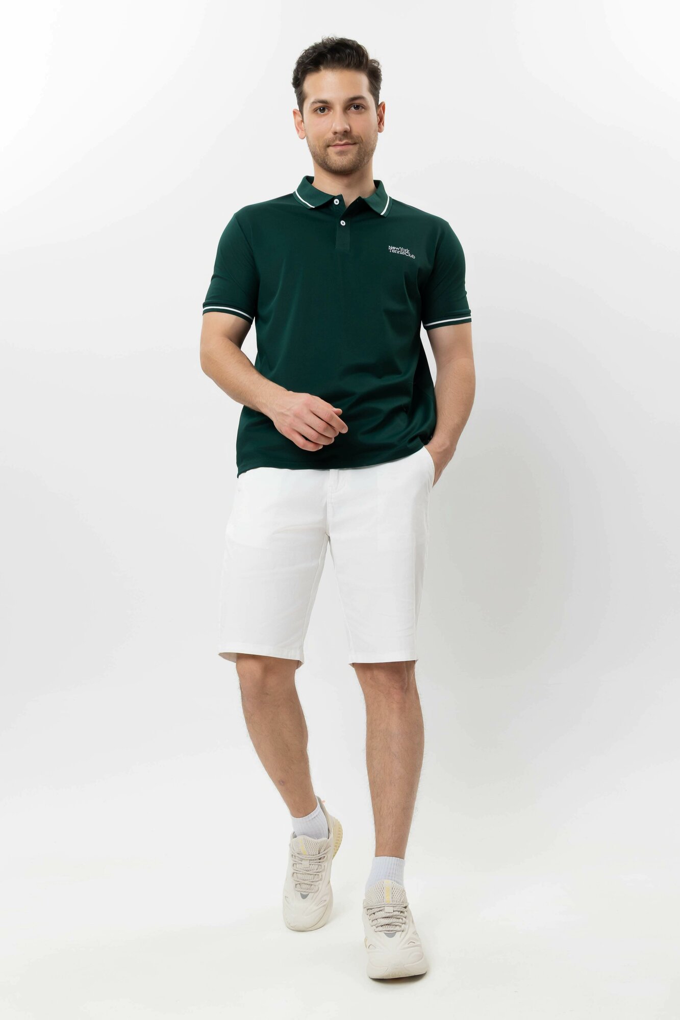 Поло спортивное TERRA PRO, размер XL, green — фото 1