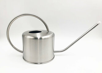 Лейка для комнатных растений UGO LOKS, объём 1 л, сталь, цвет: хром