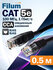 Патч-корд U/UTP 5e кат. 0.5м Filum FL-U5-0.5M-BK, кабель для инте...