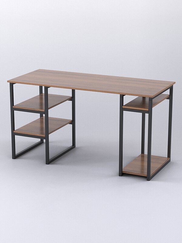 Стол "Стронг" №7 правосторонний в стиле лофт, Орех. Производитель товара - компания Westcom.