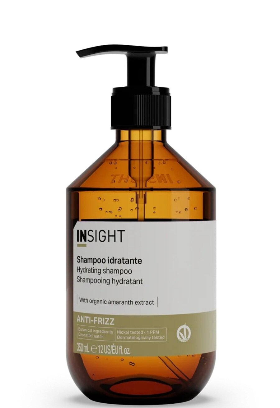 INSIGHT Anti-Frizz Шампунь для дисциплины непослушных и вьющихся волос 350 мл стекло (489112)