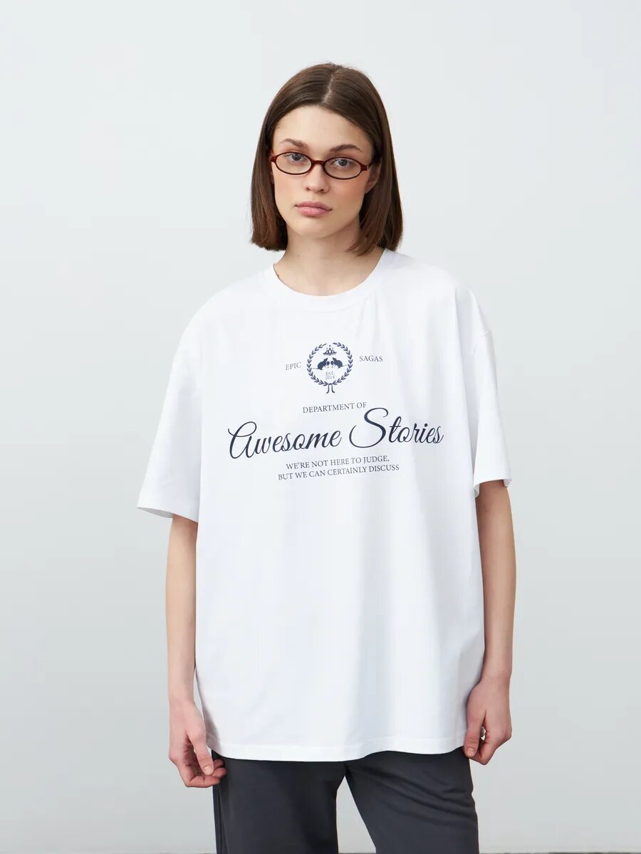 Футболка Телодвижения, размер 170-96-102 (48) L, белый