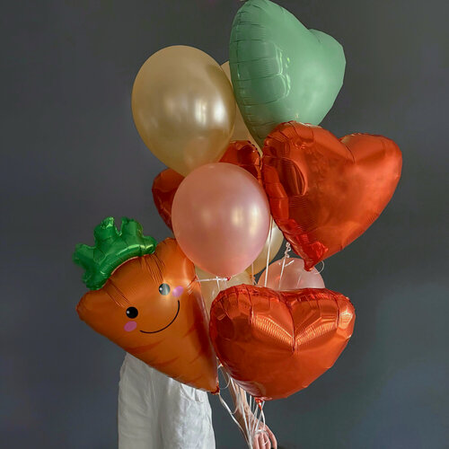 Изображение товара Набор воздушных шаров с гелием. «Весёлая морковь», 11 шт. Veresk 1014
