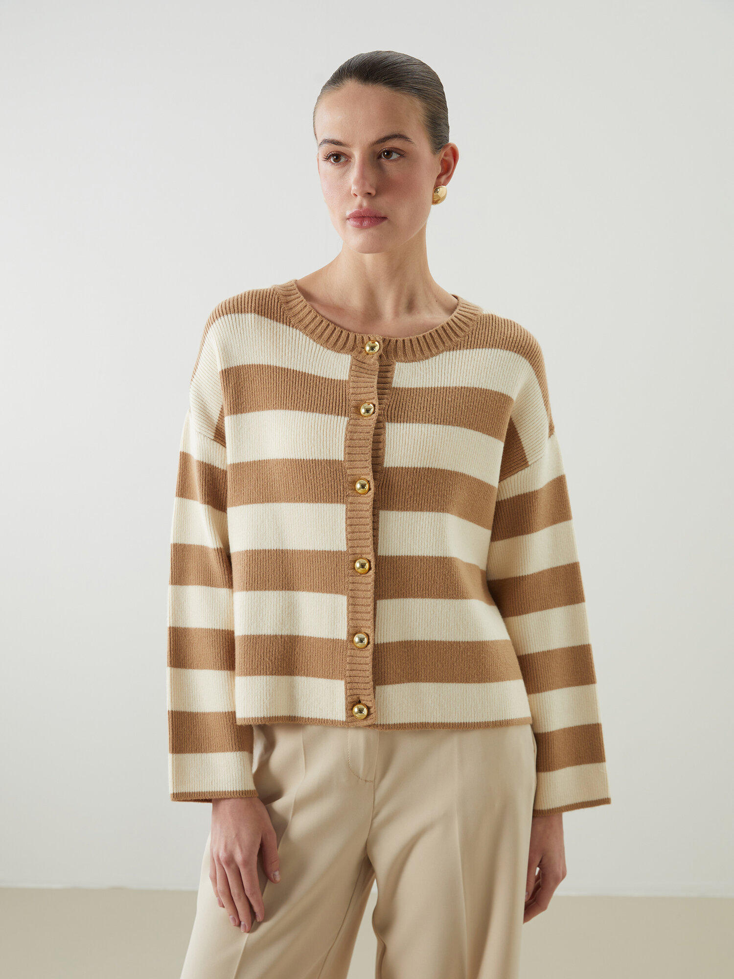 Кардиган LC Waikiki, размер XL-XXL, бежевый