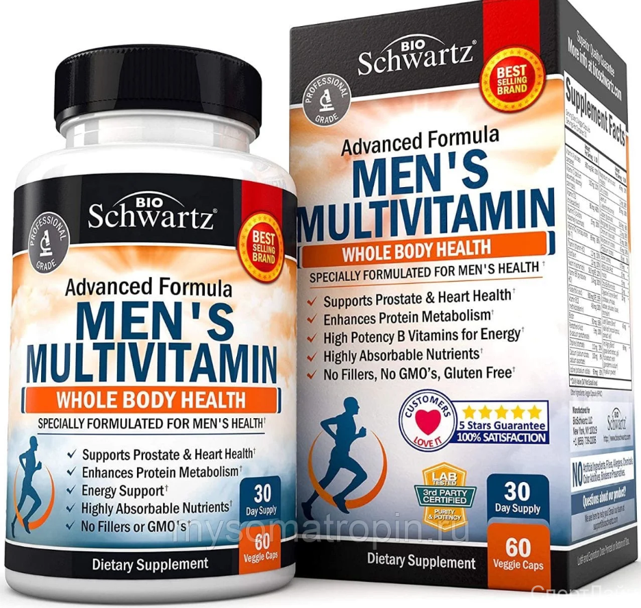 Комплекс витаминов и минералов BioSchwartz, для здоровья, 60 капсул