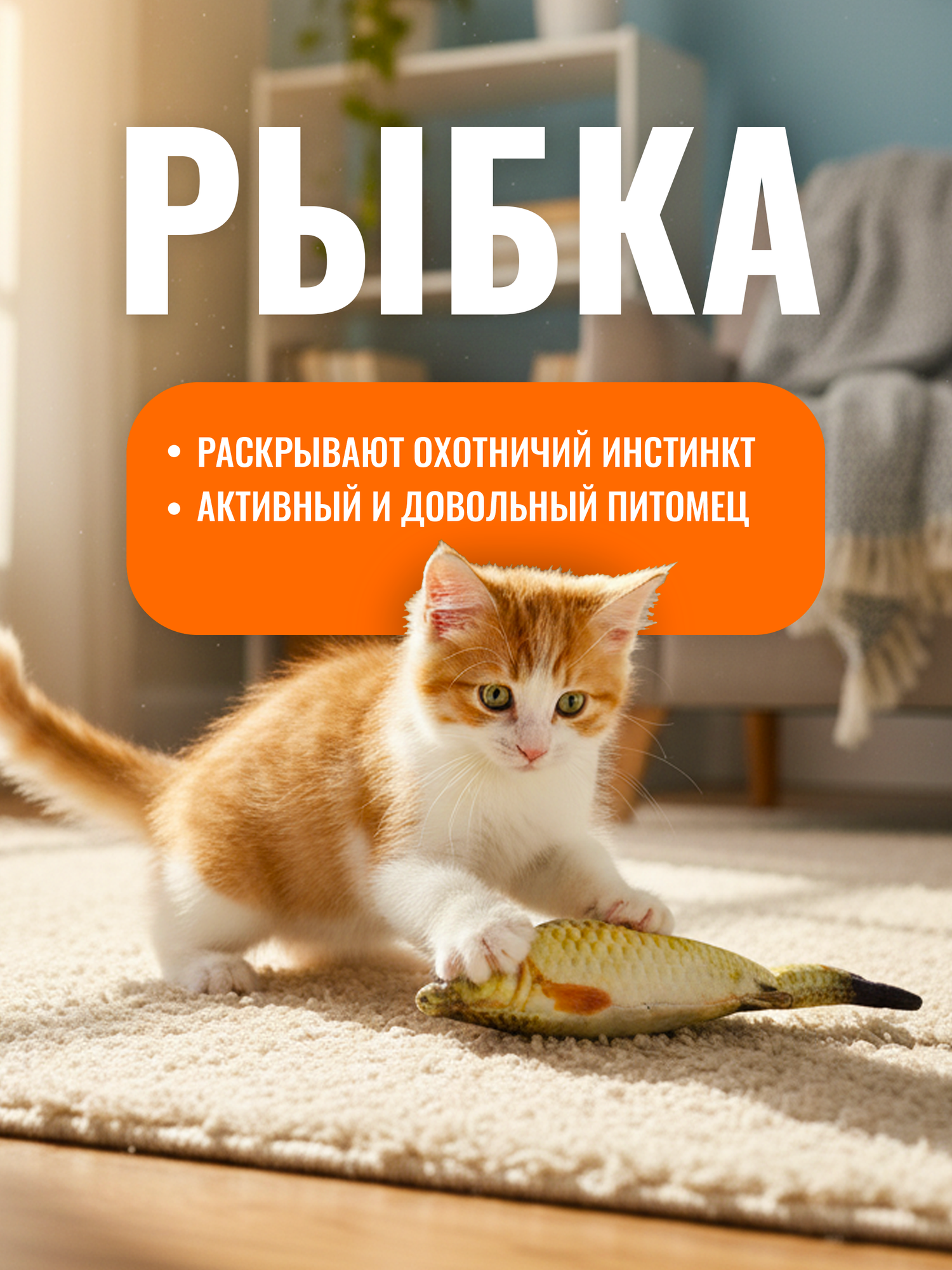 Изображение Набор игрушек для животных 14шт, игрушки для кошек, котят и собак, рыба для кошек, мышки, мячики погремушки, шуршашки