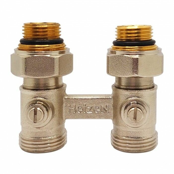 Узел нижнего подключения прямой Heizen без байпаса + adapter ek 3/4