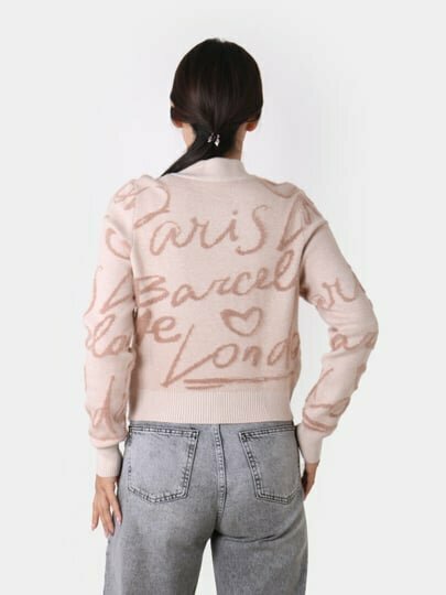 Свитер размер One Size, , пудровый — фото 1