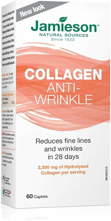 Коллаген Jamieson Анти-Морщины 2, 500мг, капсулы, гидролизованный, для всех типов кожи CANADA