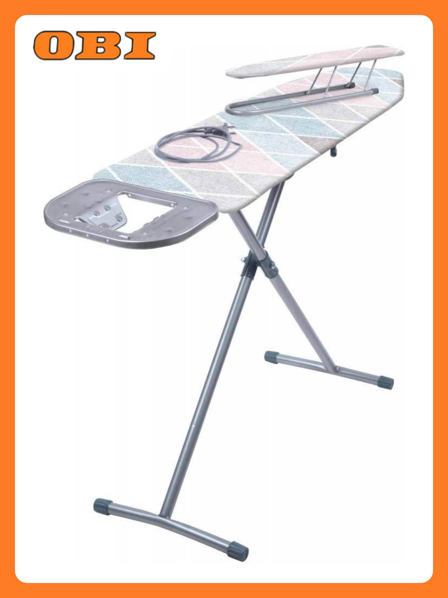 Гладильная доска Nika Н3М/6 с подставкой для утюга бежевая 122 см x 34 см x 93 см